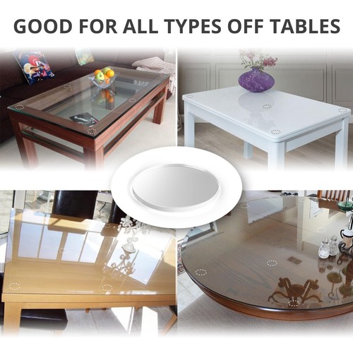 Parachoques de mesa de vidrio - 20 piezas 1,2" - Sobre de mesa de vidrio no adhesivo antideslizante... - Imagen 5 de 6