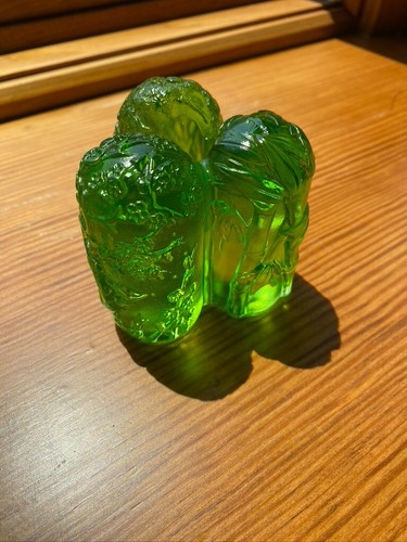 Liuligongfang glass candle holder, signed, dated, numbered
