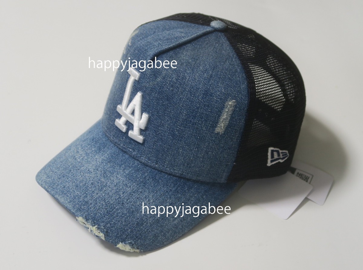 NEW ERA 9 Forty A-Frame Tracker Cap Damaged Denim Los NEW ERA 9 Forty A-Frame Tracker Cap Damaged Denim Los