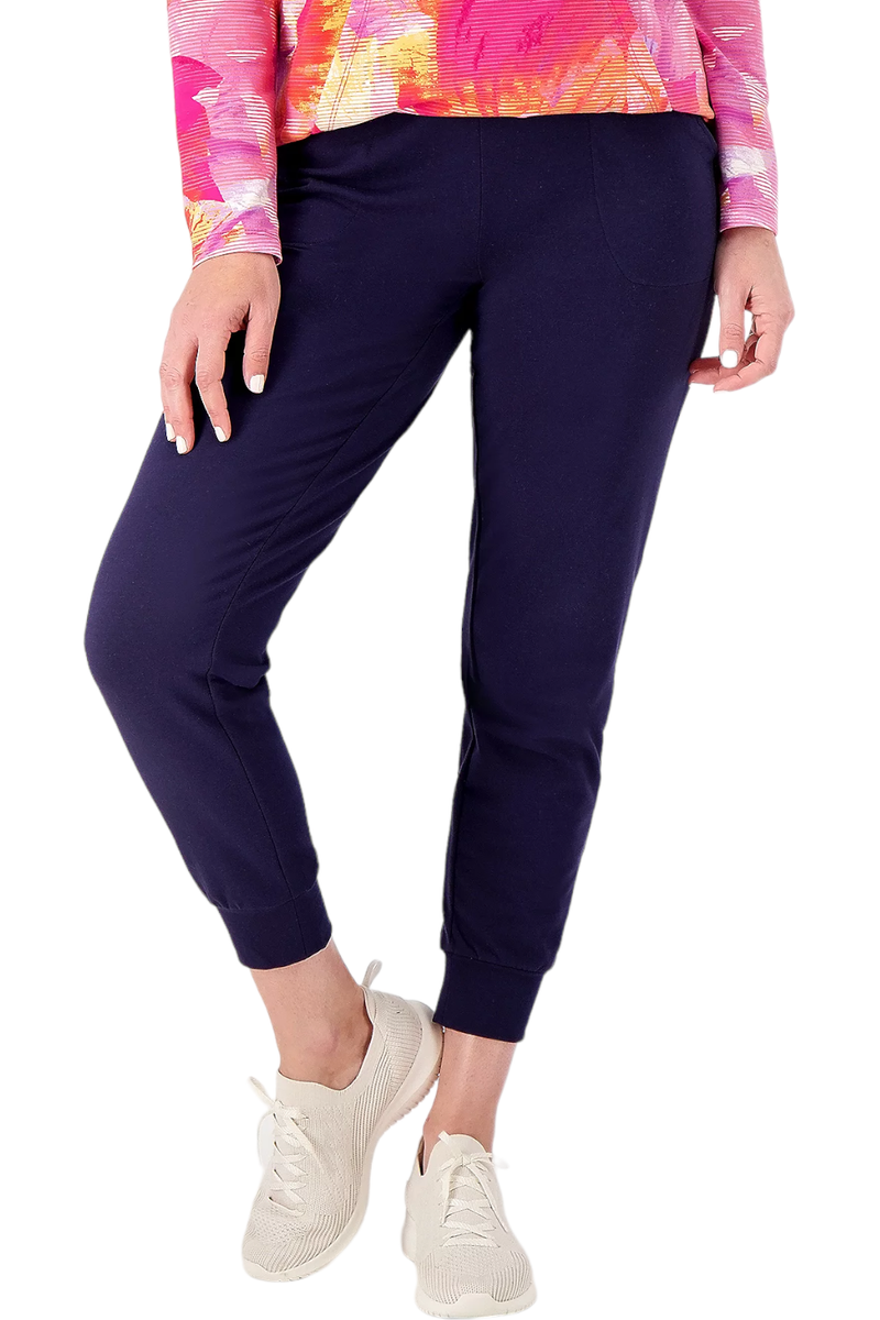 Sport Savvy All Day French Terry Pull On Jogger w/ Pockets Navy | eBay