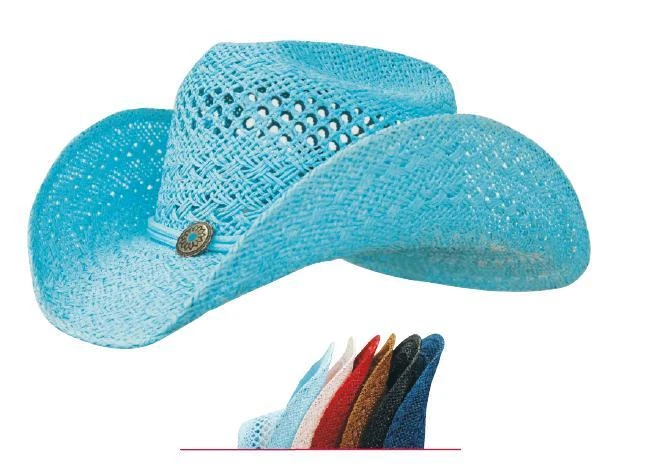 "Tombstone" Westernhut - Stiff Straw - Einheitsgröße - verschiedene Farben - Bild 1 von 1