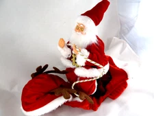 Christmas Dog Cat Small Pet Costume Santa Claus Riding Outfit Clothes