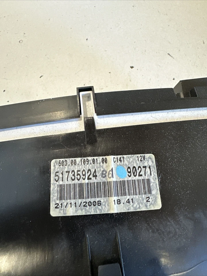 Fiat Croma Speedometer Instrument Taho 51735924 Genuine 1.9 M Jet 2008 Lhd - Image 2 of 4