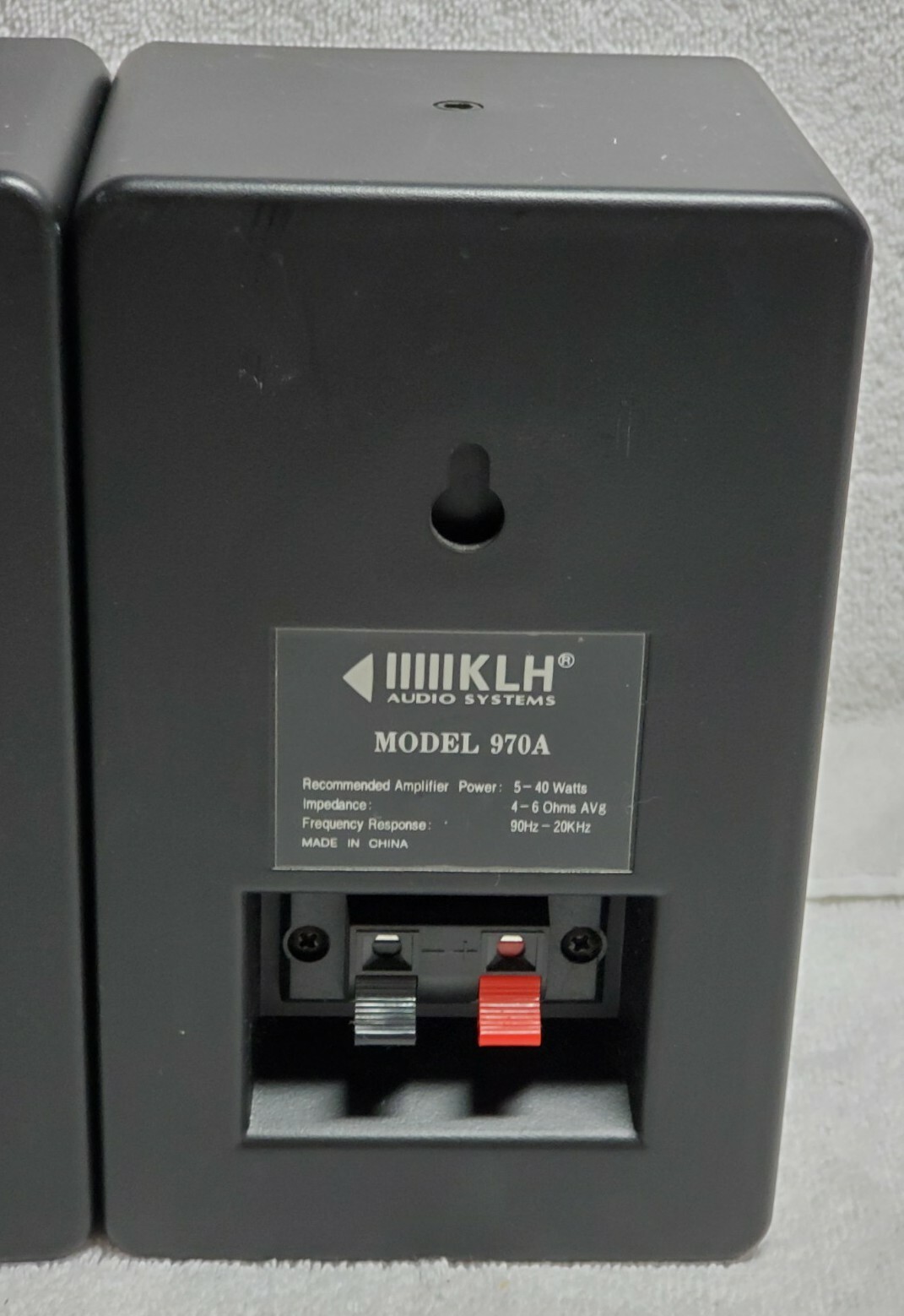 KLH Model 970A Bookshelf Speakers (2) 40W Indoor/Outdoor TESTED eBay