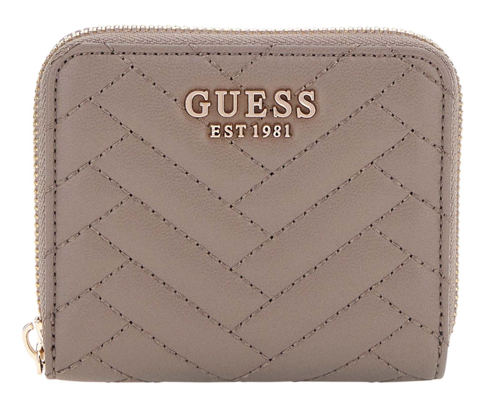 GUESS purse Anning SLG Small Zip Around Wallet S Dark Taupe