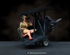 Pinup Seconda Guerra Mondiale | Stampe 3D Esclusive | Commissione | Esotico | Nuovo con etichette | Dipinto |