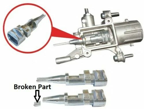 Varilla de barril de cilindro de bloqueo de encendido Chrysler Pacifica para 2004-2008 Foto 4 de 4