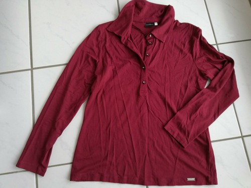 Damen Langarmshirt Tshirt Bluse Shirt Gr. S 36 dunkelrot Sixth Sense C&A