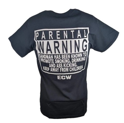 Sandman Parental Warning ECW T-Shirt - Bild 3 von 3