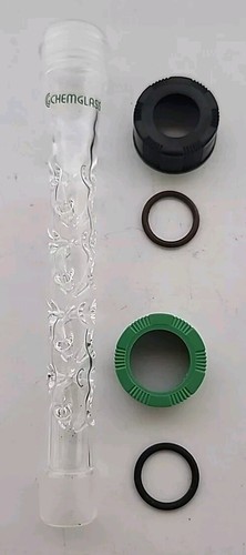 Lotto di 2 Colonne di Distillazione USATE Chemglass MW-52-01, Vigreux, Altezza 75, OAL 125 - Foto 3 di 3
