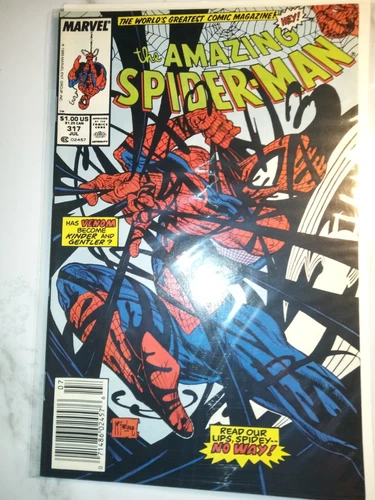 Amazing SpDrider-Man #317 (1989) Metro 9.0  WP  Michelinie - McFarlane "Venom"