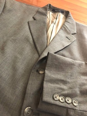 Ralph Lauren Black Label Sport Coat Jacket Men's 44S Short Twill Gray 3-Button