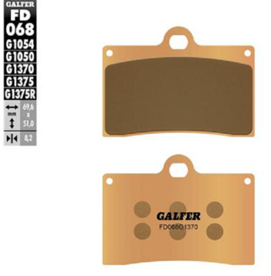 GALFER SINTERMETALLBREMSBELÄGE FÜR BIMOTA SB7 1100 SB8 996