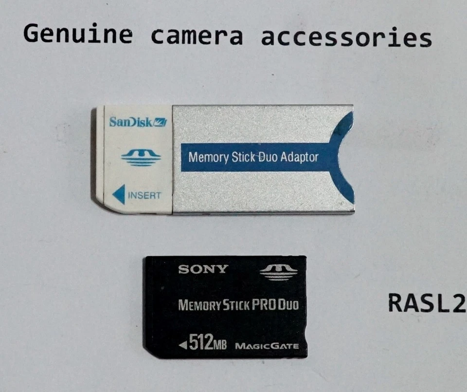 512MB Memory Stick Pro Duo + Adaptor for Sony DSC-F77 F717 H1 P200 V3 V1 W1 W5 - Image 2 of 2