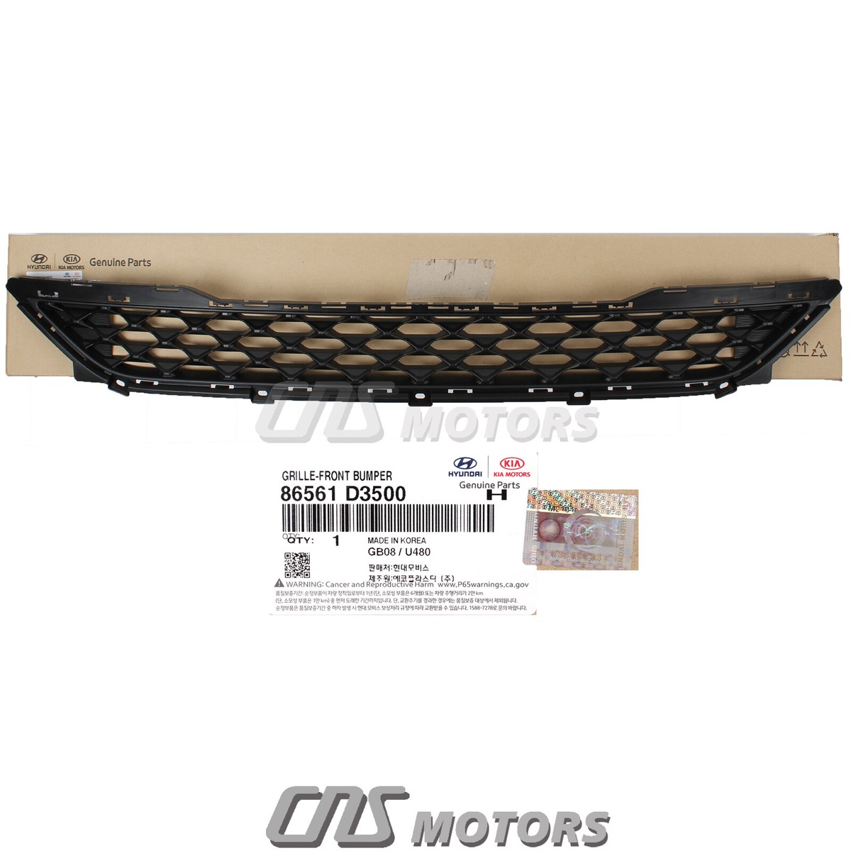 GENUINE Front Bumper Lower Grille for 2019-2021 Hyundai Tucson