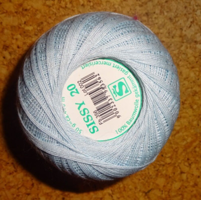 40   = 1 kg Sissy 20 Häkel Garn 50 g Gründl Restposten hellblau