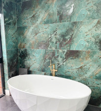 CUT SAMPLE Turquoise Blue Coral Reef Feature Large Porcelain Wall Floor Tiles