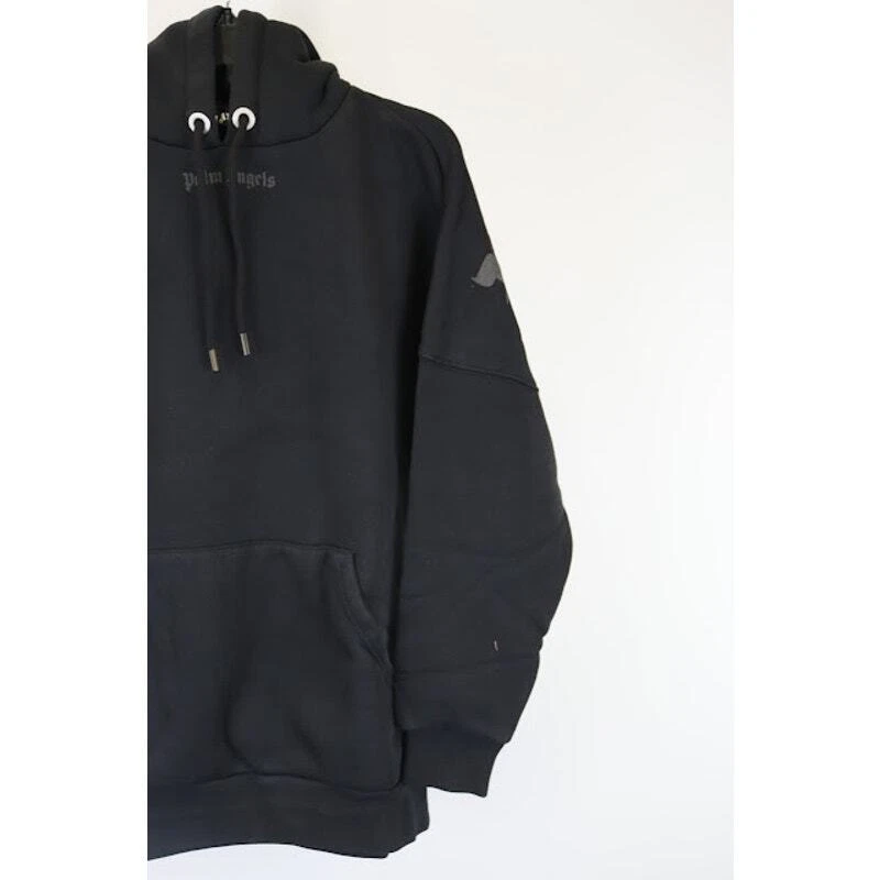 Felpa con cappuccio Palm Angels Classic Logo Over colore nero nuova con etichetta small