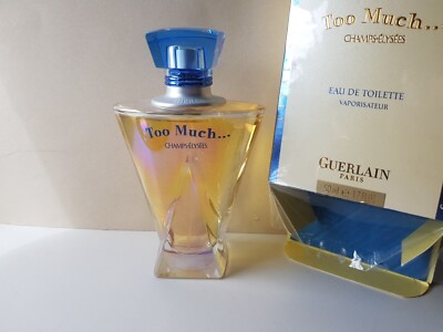 Parfum Vintage Too Much Champs-Elysees Guerlain Vital Sensations 50ml Eau De...