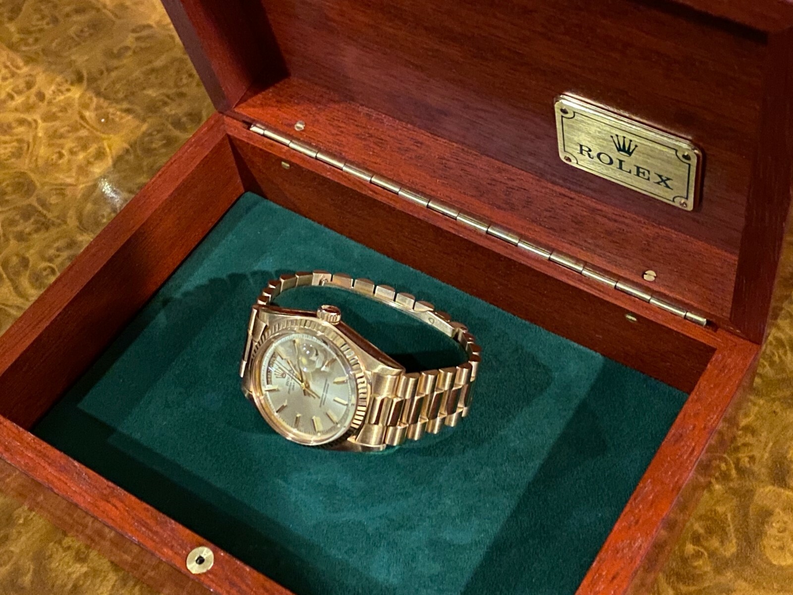 Vintage Rolex Day-Date President | Ultra Rare Blend Solid Pink Gold image 2