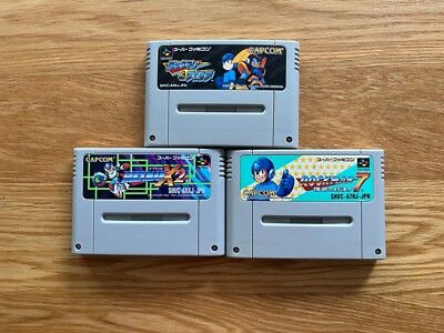 Rockman X2, Rock Man 7, Megaman & Forte Nintendo Super Famicom SNES SFC JPN