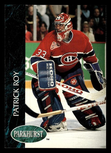 Patrick Roy [Emerald Ice] #84 1992 Parkhurst card