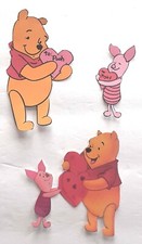 3D UPick Winnie Pooh Piglet Love Valentines Scrapbook Card Making Embellishment