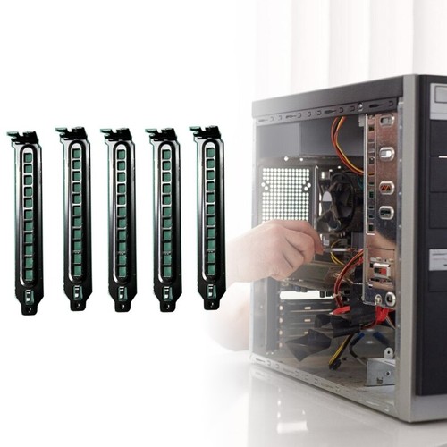Pack Of 5 Dustproof PCI Slot Covers for Desktop PC Case Heat Dissipation - Afbeelding 5 van 8