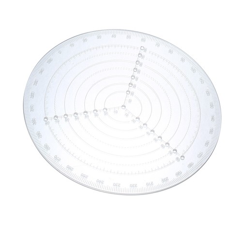 Round Center Finder Compass Clear Acrylic Lathe Centering Tool Circle Gauge L5K1 - Picture 7 of 11