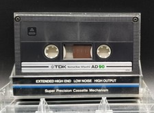  Used TDK AD 90 Blank Audio Cassette Tape Type I Normal Position Japan 1982