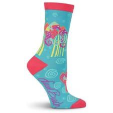Women's Laurel Burch Seahorse Crew Socks - LBWS19H203-01