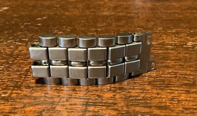 JB Champion Accutron Stainless Beads & Brick Bracelet Section 15-17mm End Links