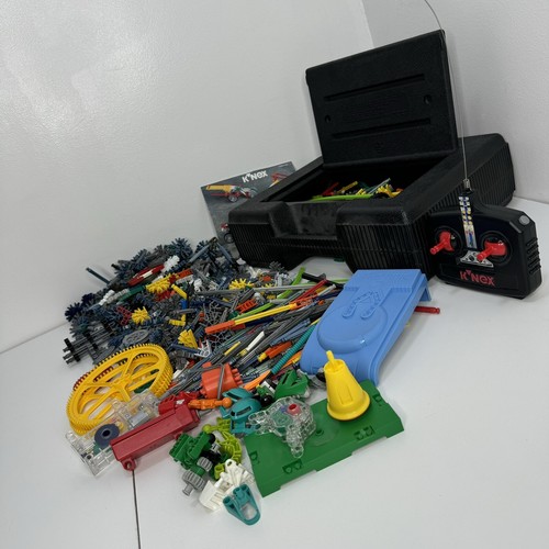K'NEX Plastic Storage Container Box Carrying Case Bundle + Knex Pieces HUGE LOT - Picture 3 of 11