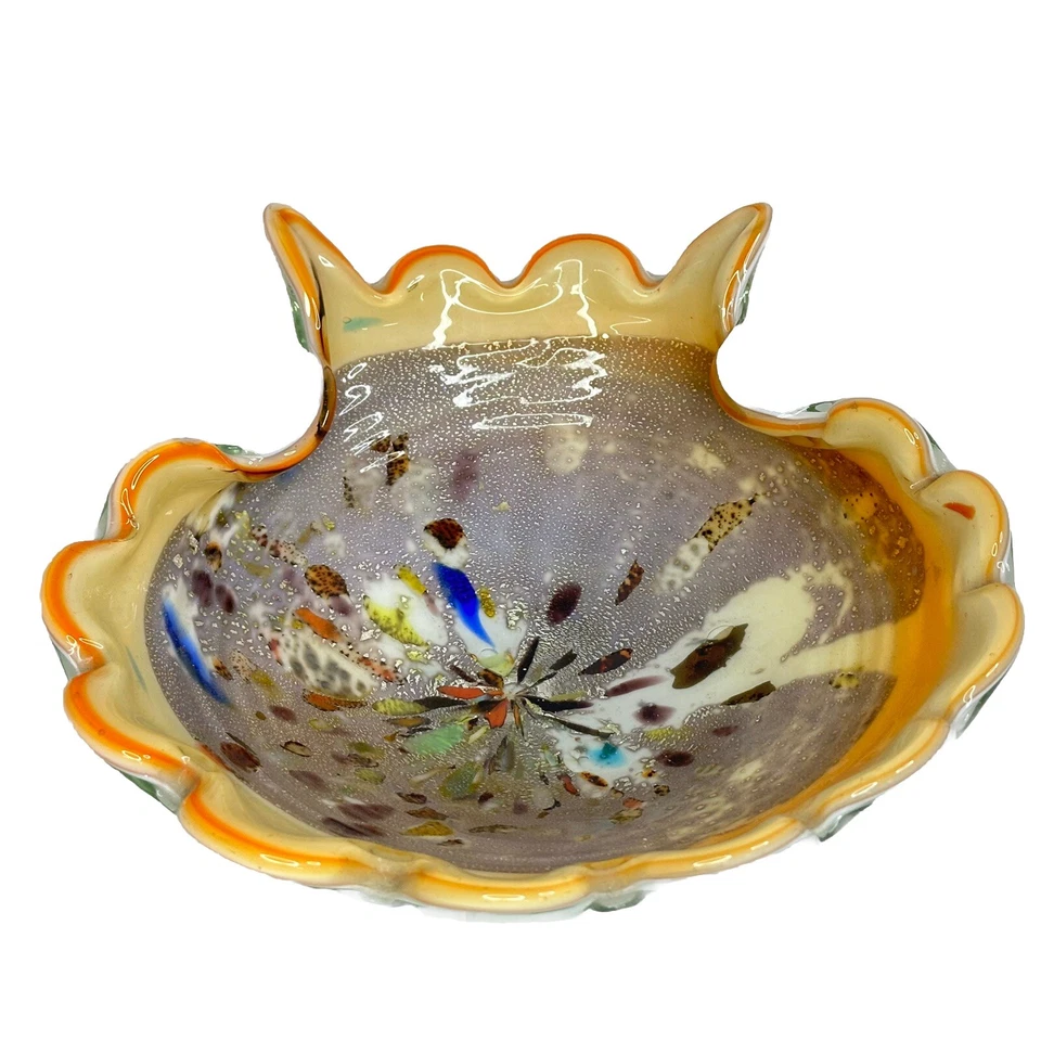 Cuenco de cristal de Murano Tutti Frutti vintage Foto 4 de 4