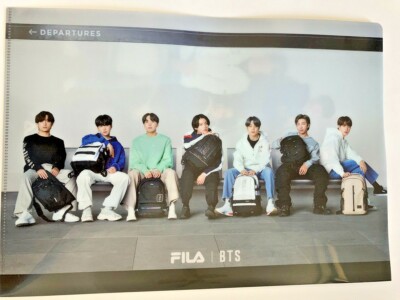 BTS X FILA Clear plastic file Limited RM Jin Suga jhope V