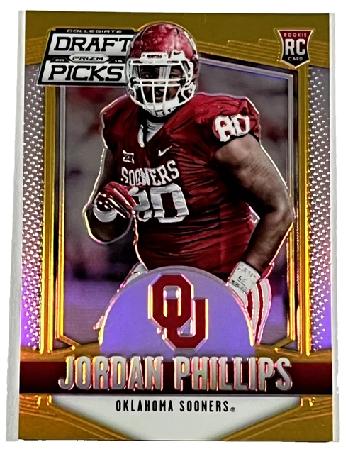 2015 GOLD PRIZM /10 JORDAN PHILLIPS ROOKIE #206