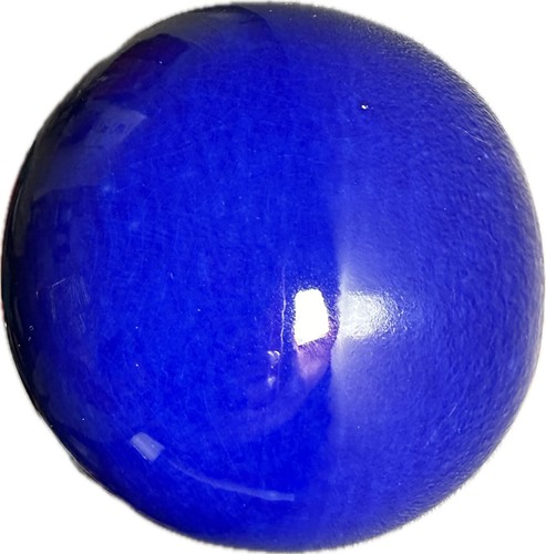 Vintage Färber glasierte Keramik Ballon blau Wand Pop Art Mid Century Dekor 70’er - Bild 3 von 8