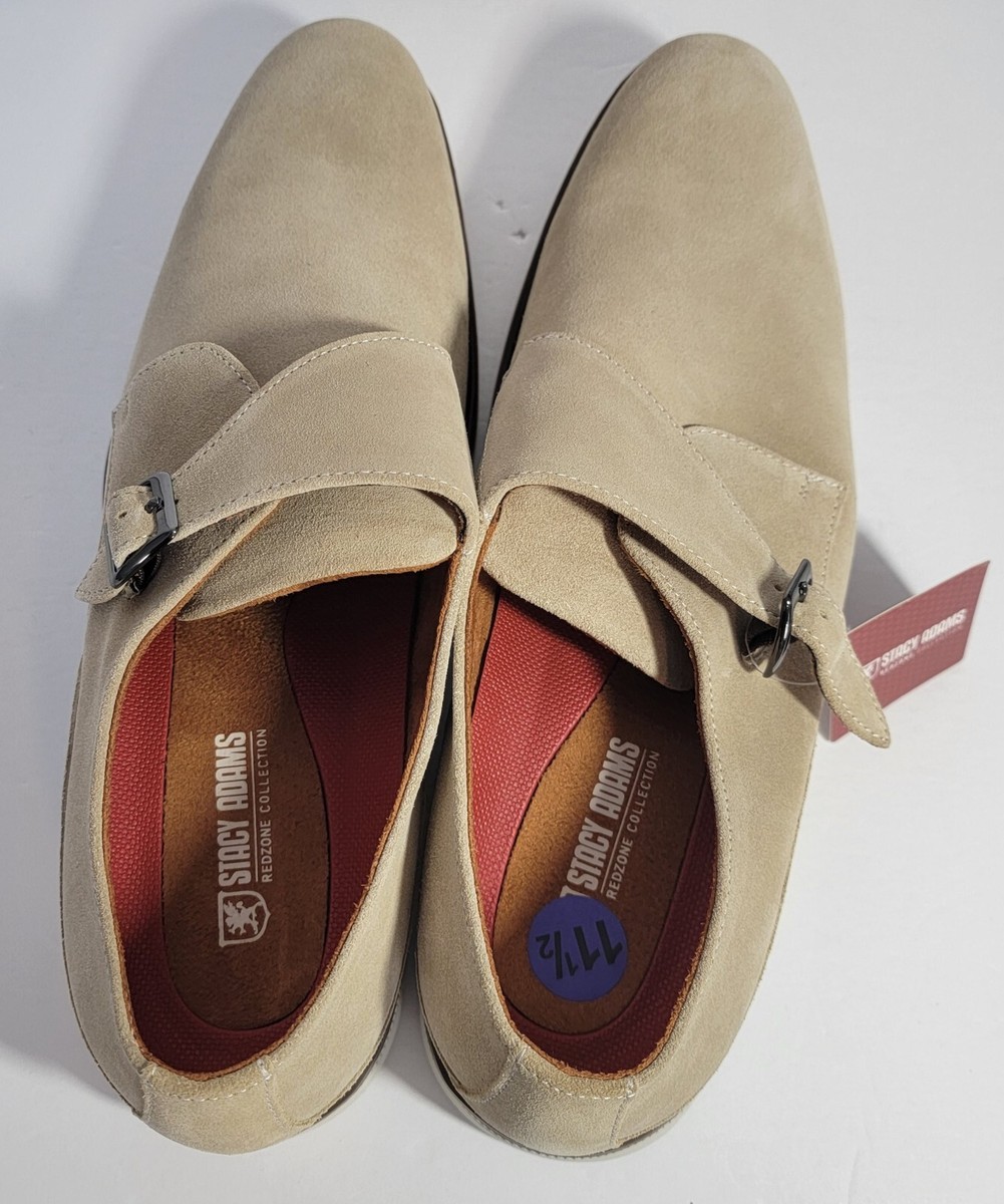 Stacy Adams TAYLEN Sandstone Plain Toe Monk Strap Shoes  display picture 3
