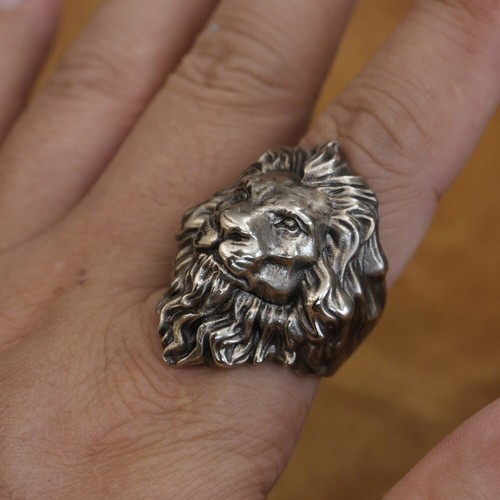 Cupronickel King of Lion Ring Biker Rock Punk Jewelry CP128A US Size 7-15 - Picture 8 of 29