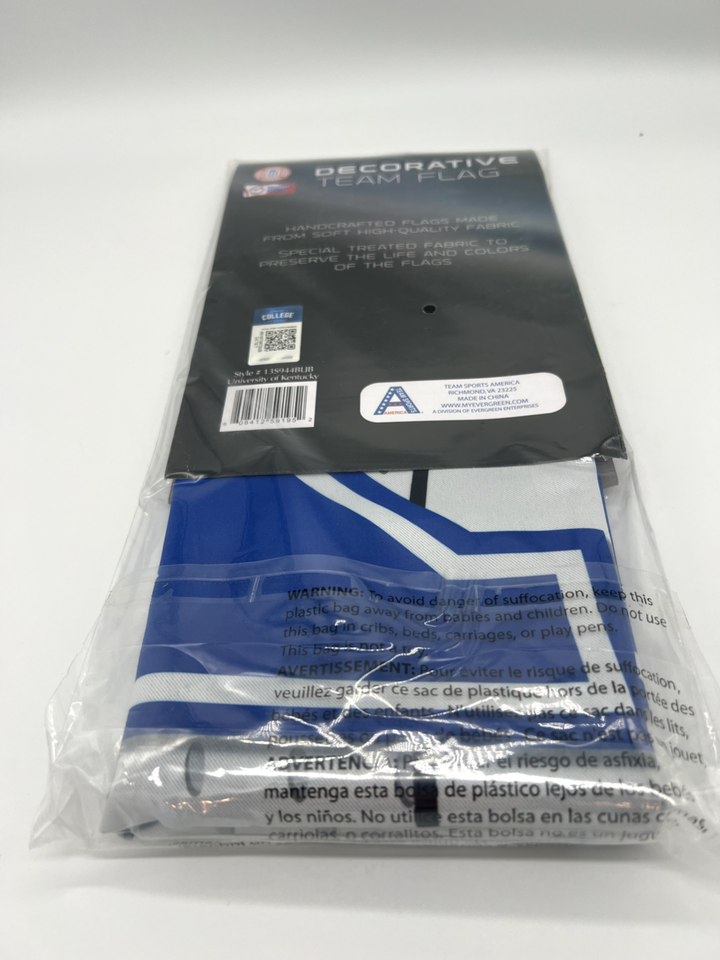 Kentucky Wildcats Suede Flag Two Sided 29" x43" NCAA Team Sports
