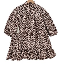 Anthropologie Womens S Oversized Long-Sleeve Mock-Neck Swing Mini Dress NWT