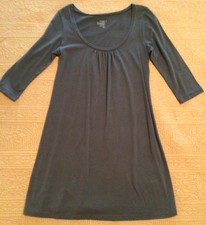 Old Navy Charcoal Gray Cotton Blend, 3/4 Sleeve Dress Size S NWOT