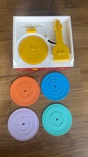 Modern Fisher Price Record Player Uses AA Batteries, with 4 records Tested Works