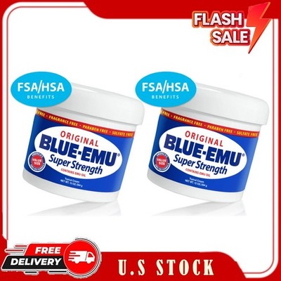 2 Pack Blue-Emu Original Super Strength Topical Cream for Muscles & Joints 12oz