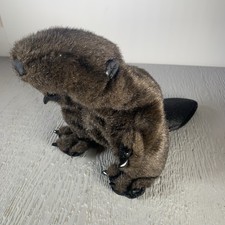 Folkmanis Beaver Hand Puppet Toy Brown, Full Body Realistic Plush