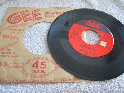 Frankie Lymon-Goody Goody-Creation of Love -1957 R&B 45 on GEE ORIG-HEAR