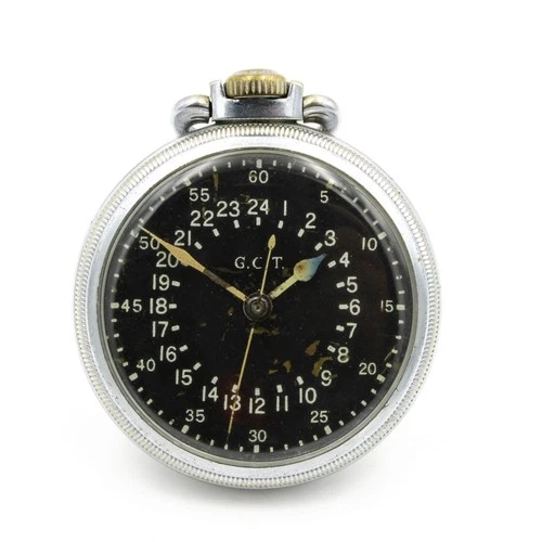 Antique WW2 Elgin Model 15 GCT 22j Adjusted 16S Mens Pocket Watch #WB4027-1