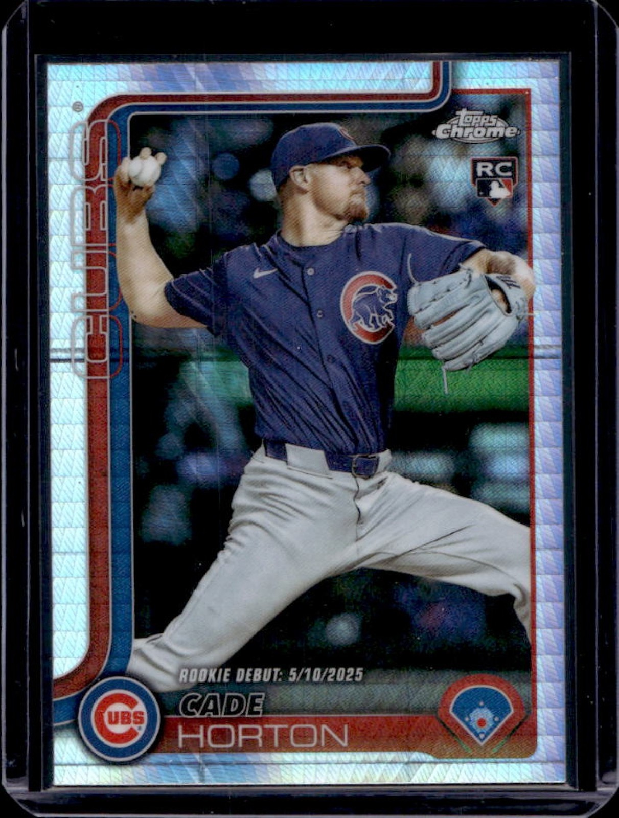 2025 Topps Chrome Update Cade Horton RC Prism Refractor Rookie #USC102 Cubs