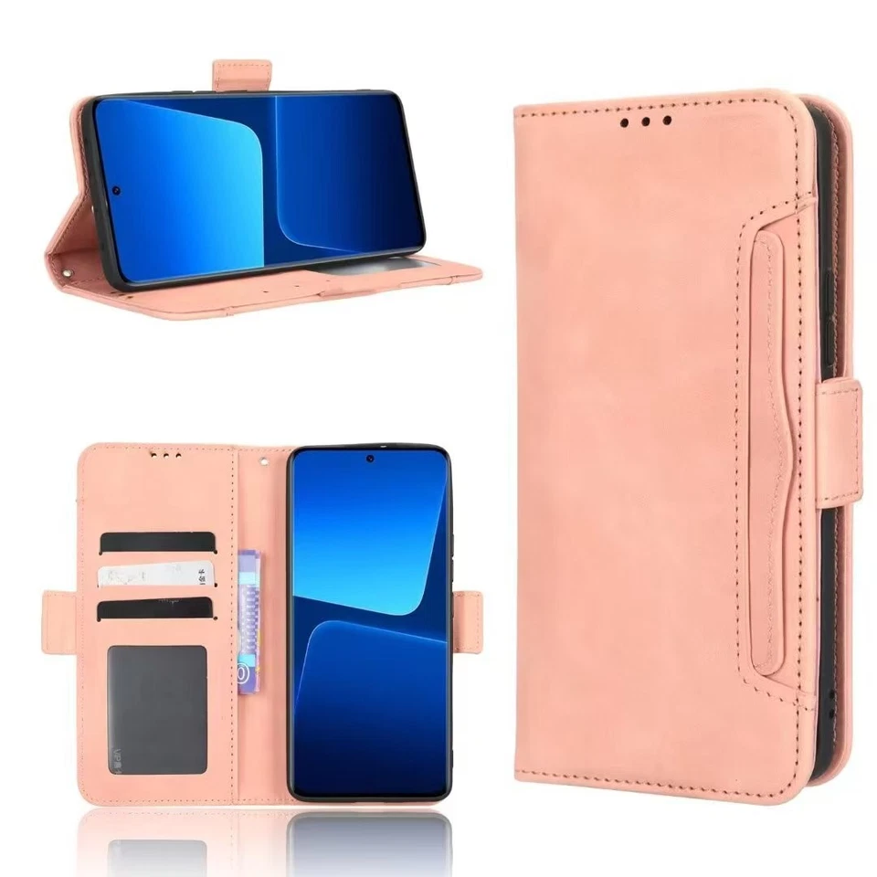 Card Slot Wallet Cover Case For Vivo X80 X70 IQOO Fujitsu Fairphone 6 Fossibot - Image 3 of 4