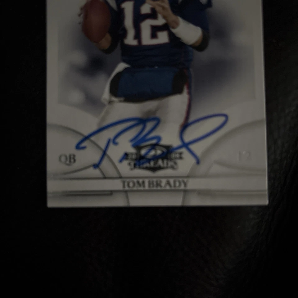 Tarjeta firmada autografiada por Tom Brady en persona automática con certificado de autenticidad Foto 3 de 4